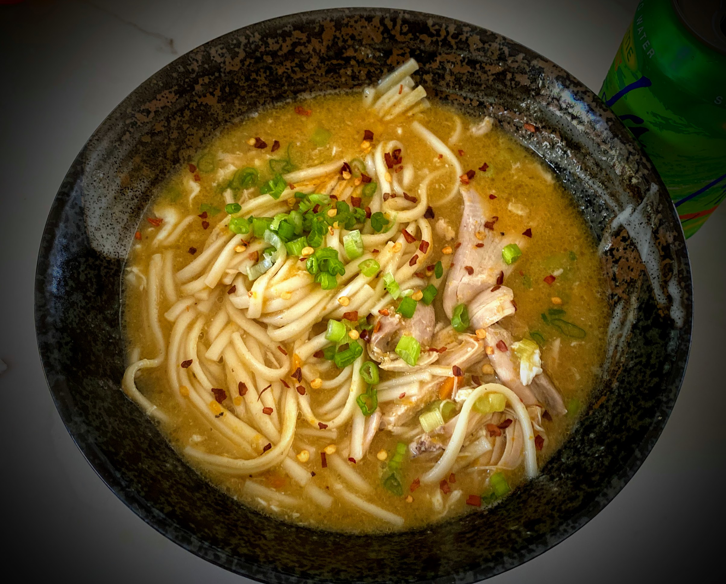 Chicken udon soup